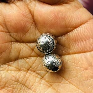 Pandora Twinkling Night Moon & Star clip charm set